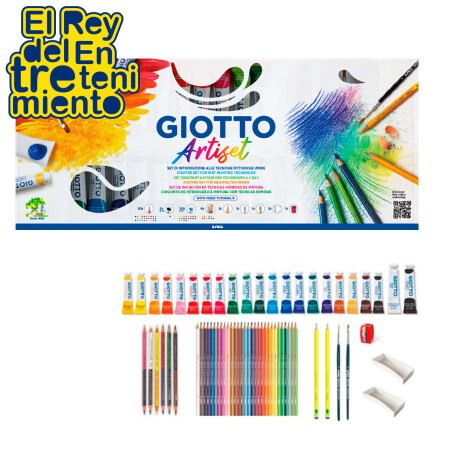 Set Arte Giotto Colores + Témperas + Pinceles 65pcs Set Arte Giotto Colores + Témperas + Pinceles 65pcs