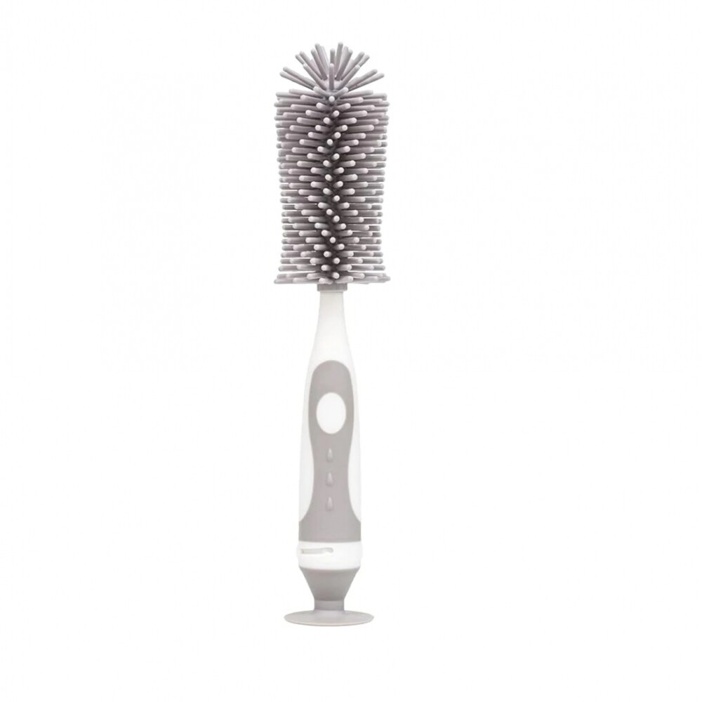 Cepillo limpia biberon BUBA silicona gris