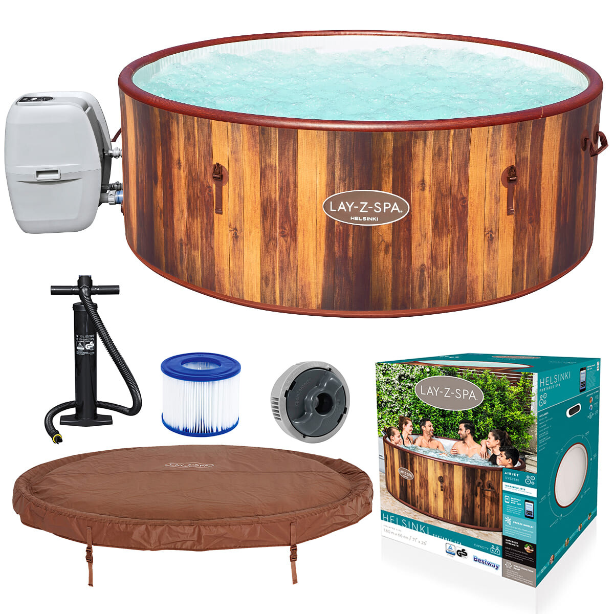 Jacuzzi Bestway Lazy Spa Inflable 1123 L 7 Personas 