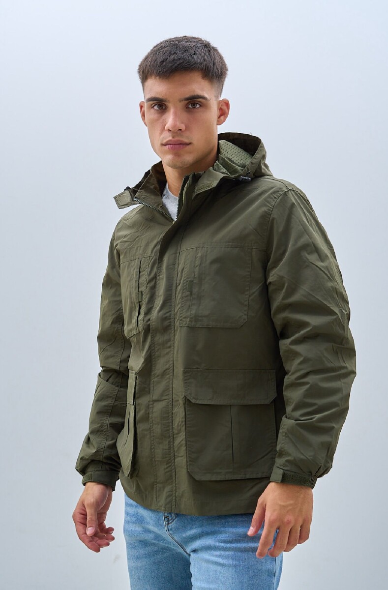 PARKA OXX 8853 BOLS. TAPA - VERDE 