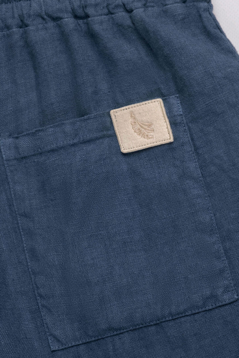 PREMIUM LINEN SHORTS Indigo