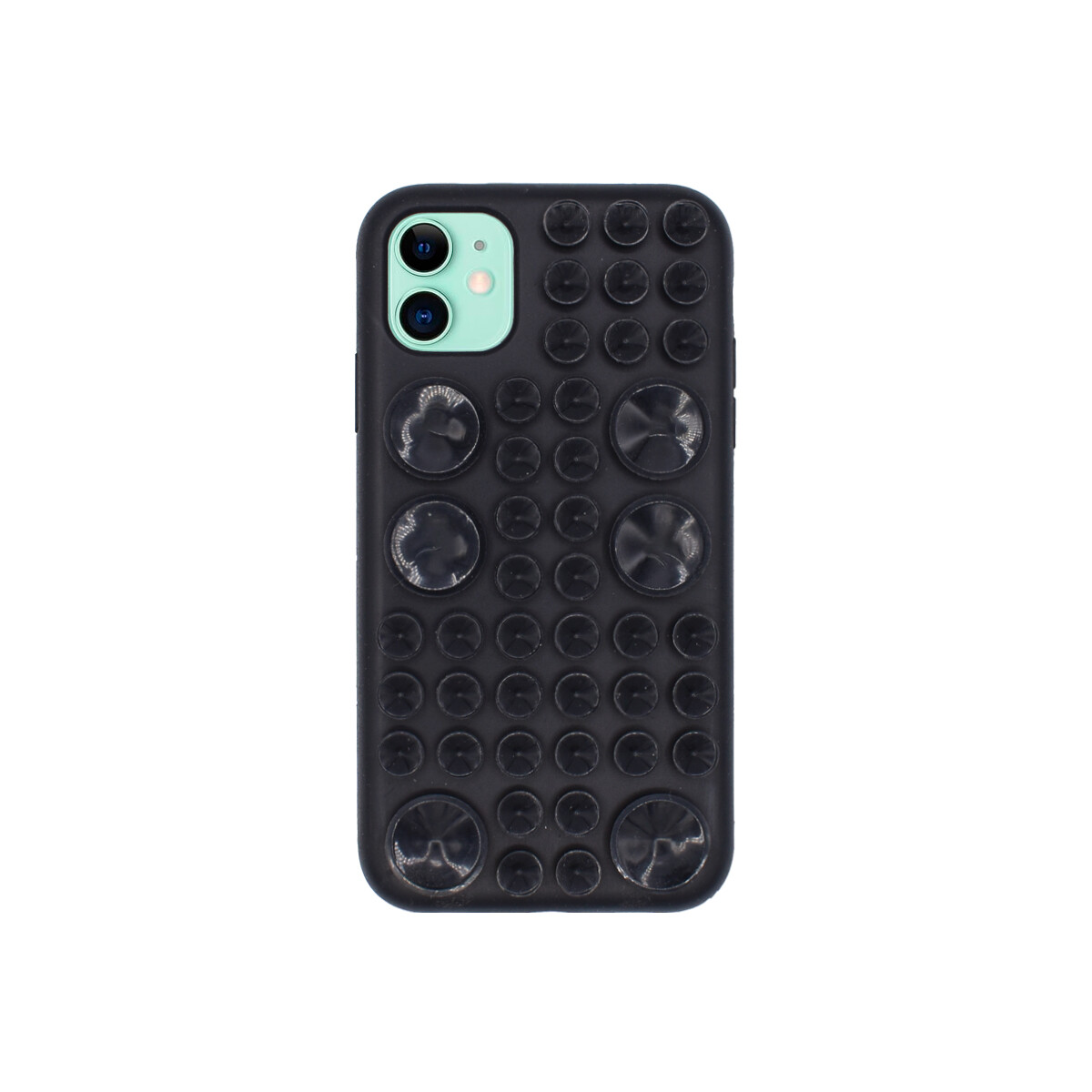 Protector para iPhone 11 con ventosas color negro 