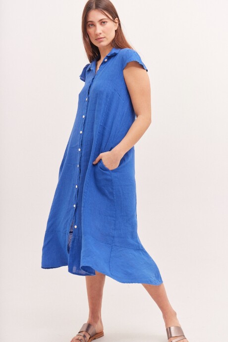 Vestido New Budha Azul Francia