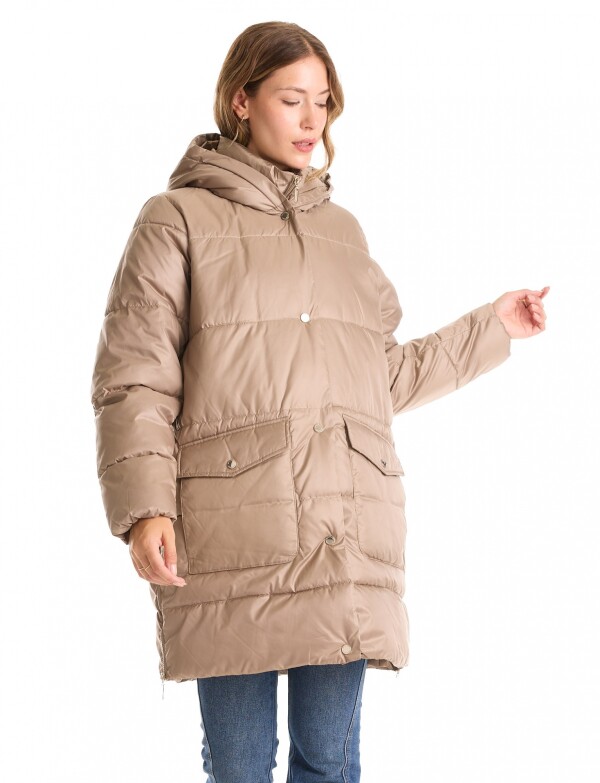 Campera Con Pechera Interna TOSTADO