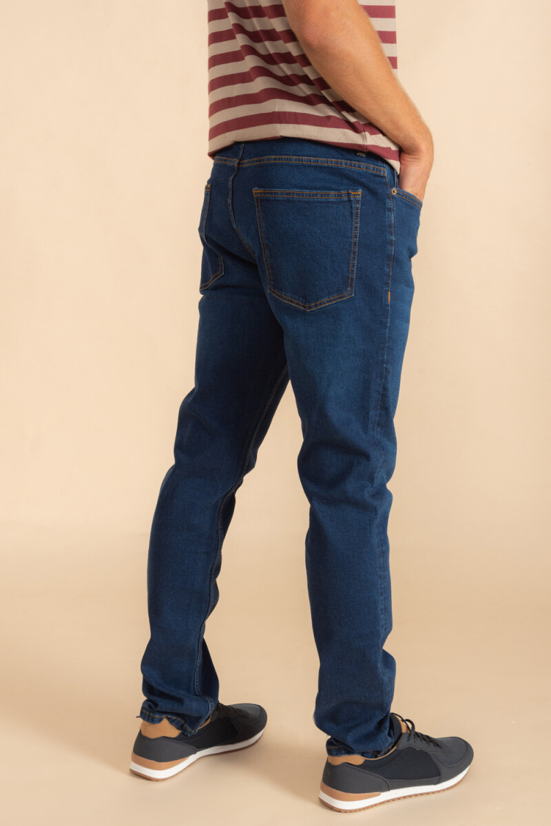 Pantalón de Jean Slim Azul Oscuro