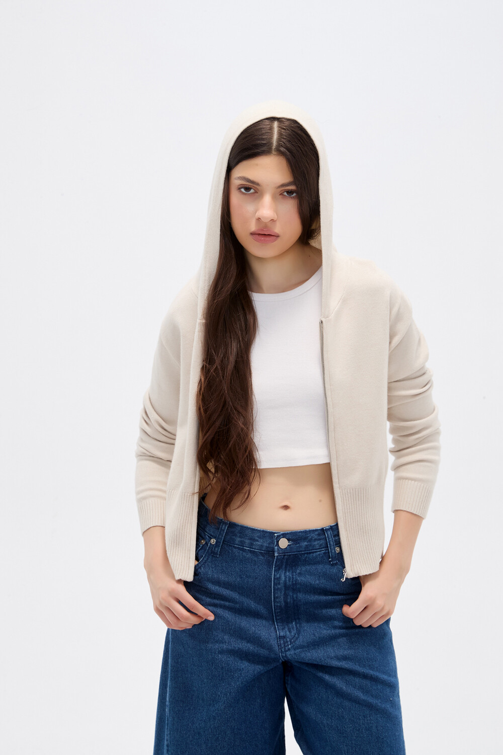 Saco Adena Beige Melange