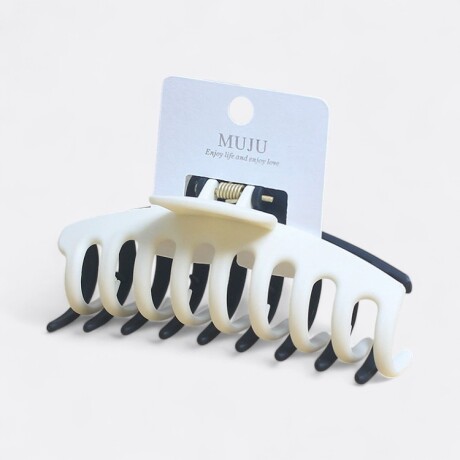 Pinza Para Cabello 2 Colores Blanca Y Negra