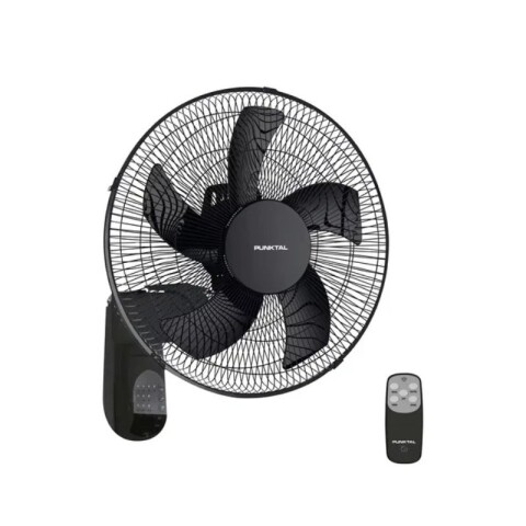 VENTILADOR PUNKTAL DE PARED C/REMOTO PK-422 Negro