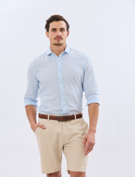 BERMUDA CLASICA DE LINO Beige