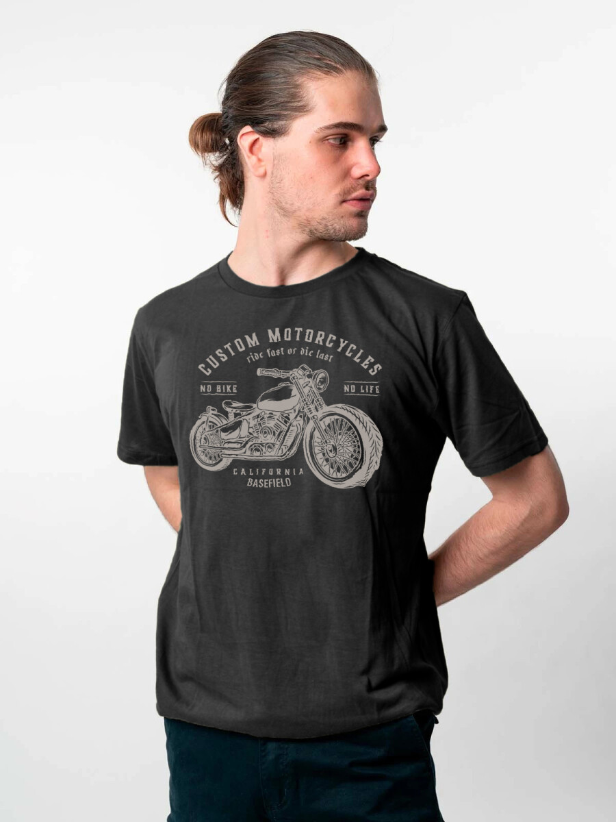 T-Shirt Print Motor - Black 