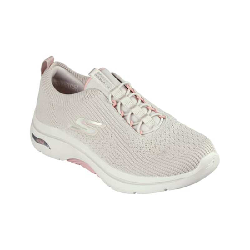 Championes Go Walk Arch Fit Taupe/pink