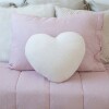 Almohadón Soft Corazón Marfil