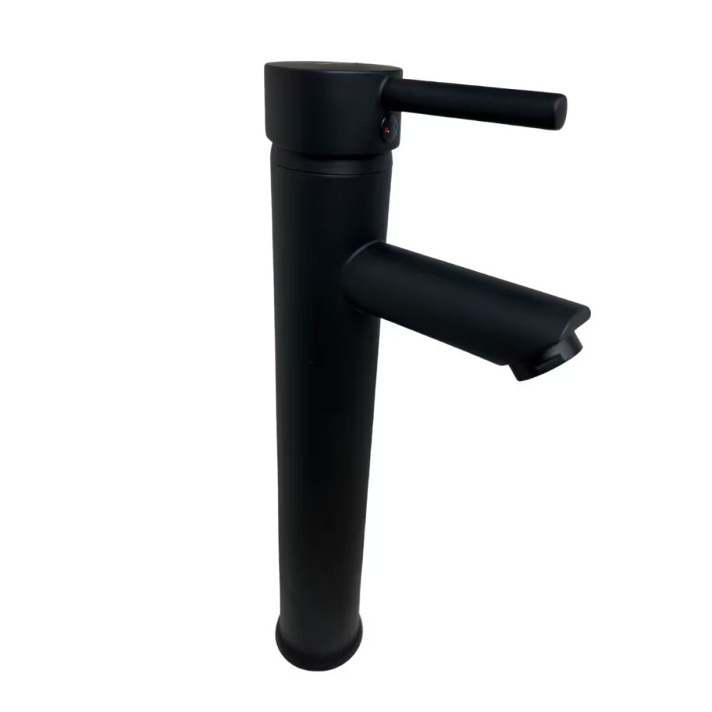 Grifería de lavatorio Monocomando alto de mesada Milano Negro Mate Grifería De Lavatorio Monocomando Alto De Mesada Milano Negro Mate