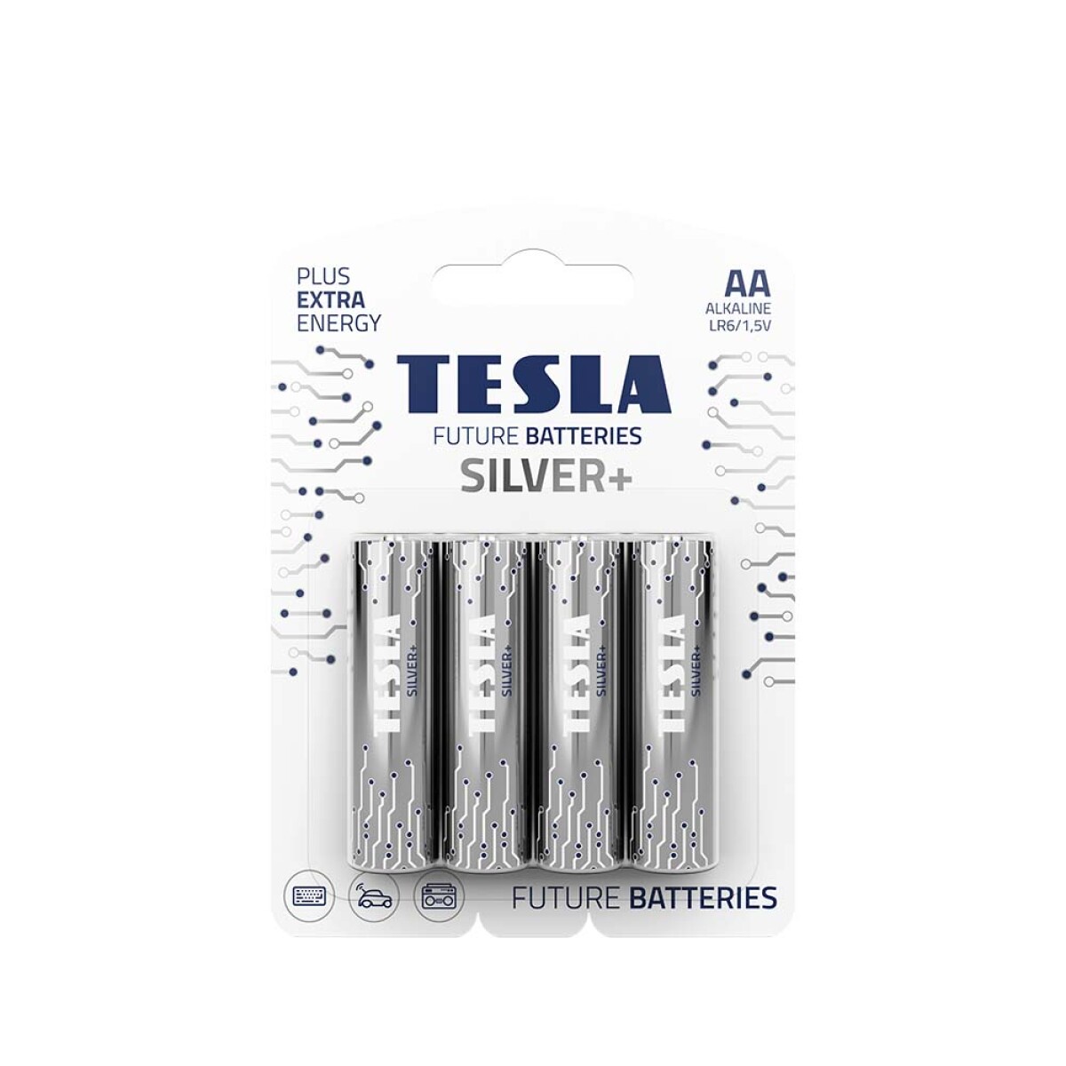 Tesla AA Silver Blister 4u 