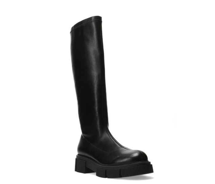 Bota LEEDS bucanera de pu elastizado Black