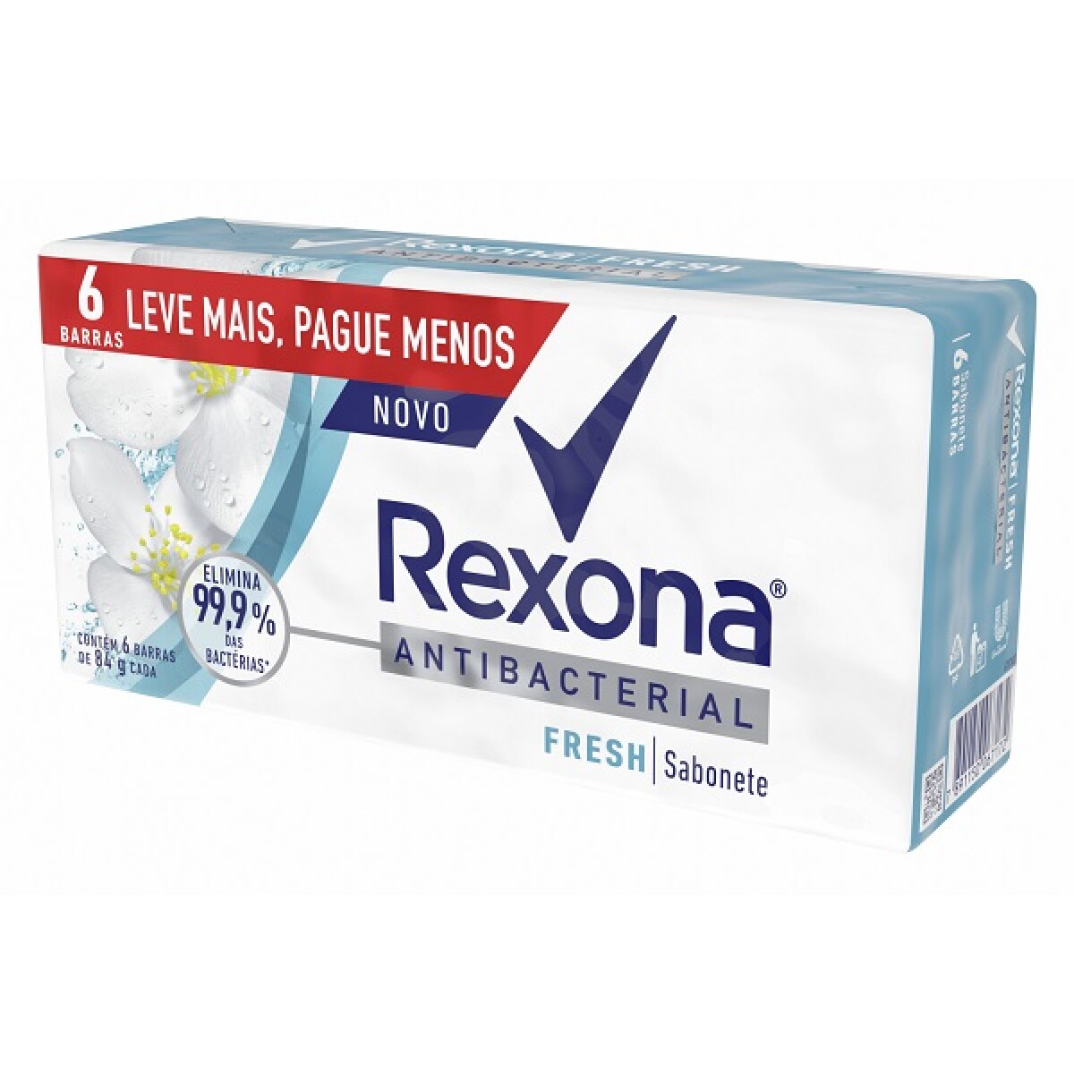 Jabón Rexona Antibacterial Fresh 84 Grs. 6 Uds. 