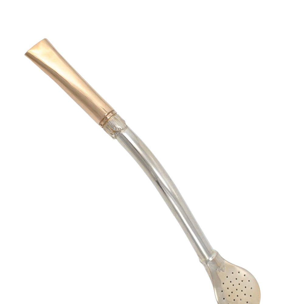 Bombilla plata y oro, gruesa boquilla especial Bombilla plata y oro, gruesa boquilla especial