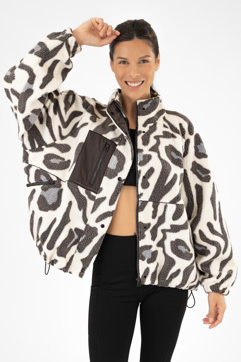 Campera sherpa animal - Animal print 