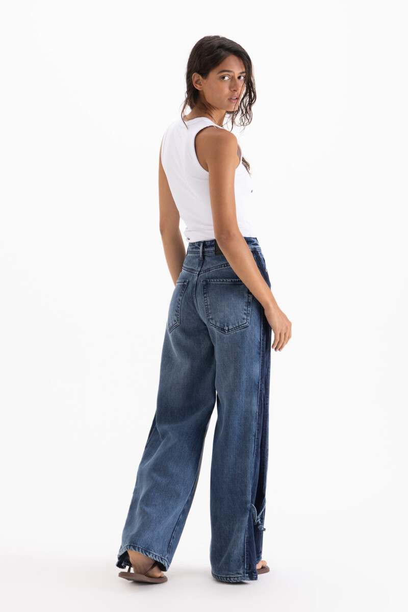 JEANS ROSES BOW Azul