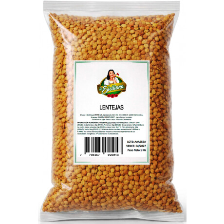 LENTEJAN LA SICILIANA PAQ. 1K LENTEJAN LA SICILIANA PAQ. 1K