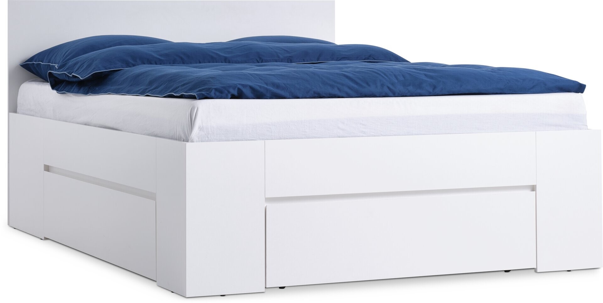 Estructura cama LIMFJORDEN 2 Plazas 140x200 3 cajones blanco 