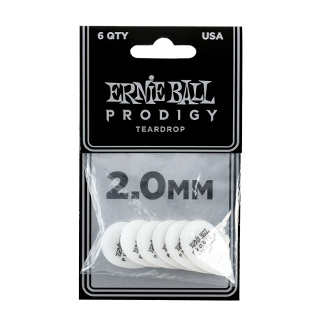 Pack Pua Guitarra Ernie Ball Prodigy Teardrop 2.0mm 6pcs Pack Pua Guitarra Ernie Ball Prodigy Teardrop 2.0mm 6pcs