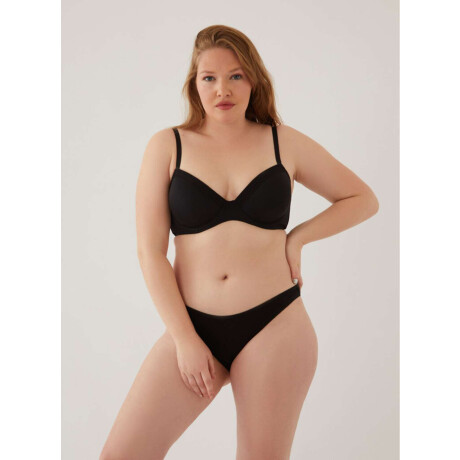 Vedetina algodón/lycra sacks Negro