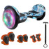 Skate Electrico Hoverboard Musica Bluetooth Luz Patineta 10" Color Variante Militar Azul