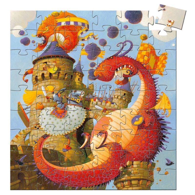 PUZZLE54 Puzzle 40x37cm 54 Pcs 5+ Djeco - Dragón