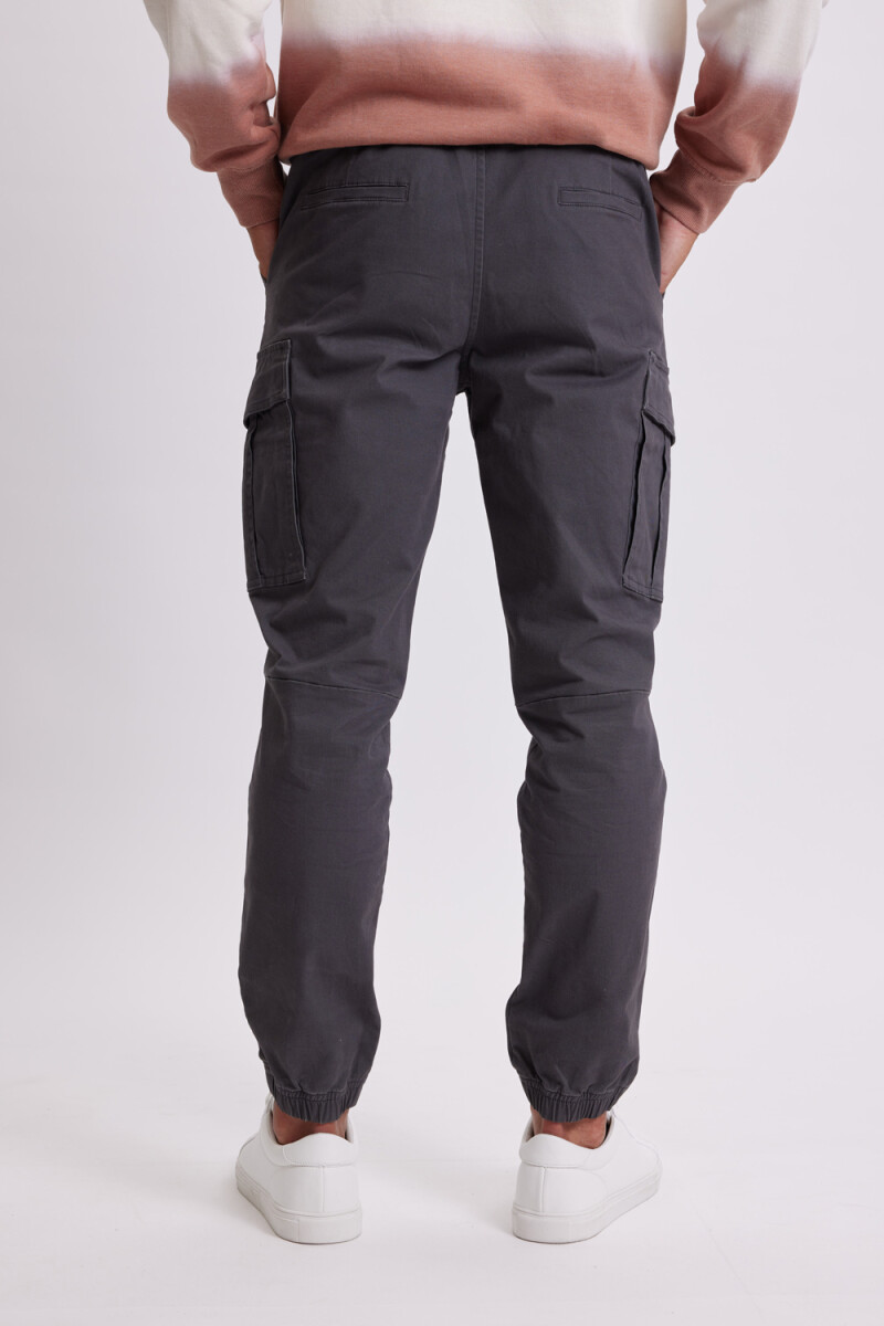Pantalón cargo jogger Gris Oscuro