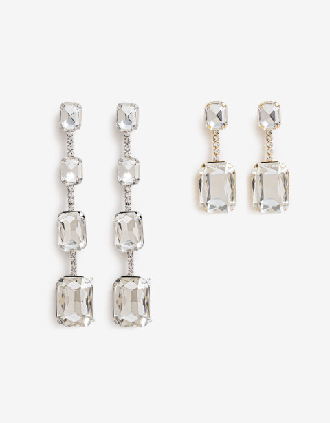 Aros Sets Strass Aros Sets, Statement Night - Combinacion Bicolor