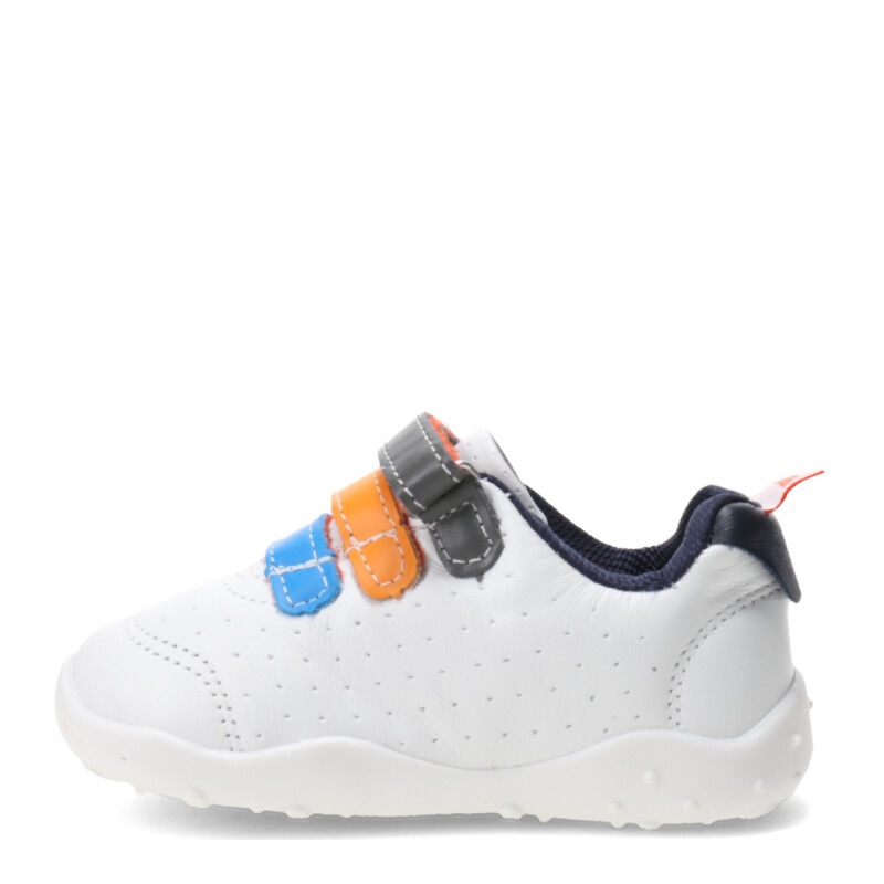 Championes Infantiles Bibi Fisioflex c/Velcros Blanco - Multicolor