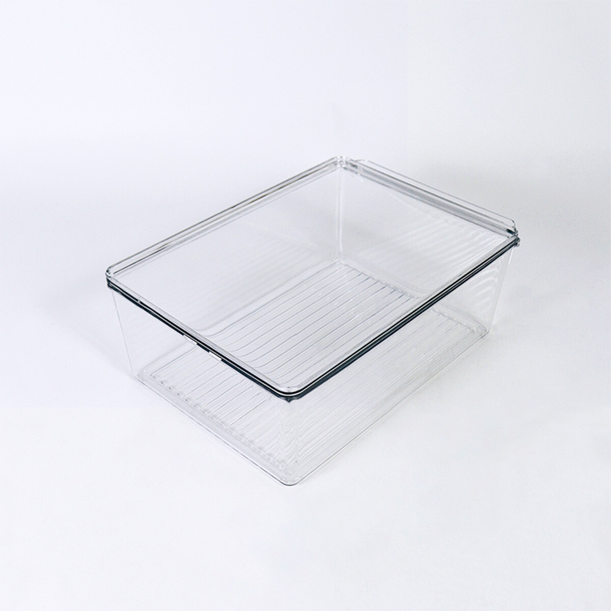 ORGANIZADOR RECT ACRIL TRANSP C/TAPA 