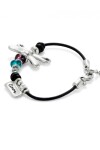 PULSERA CON LIBÉLULA BAÑADA EN PLATA DE LEY Y CRISTALES Pulsera