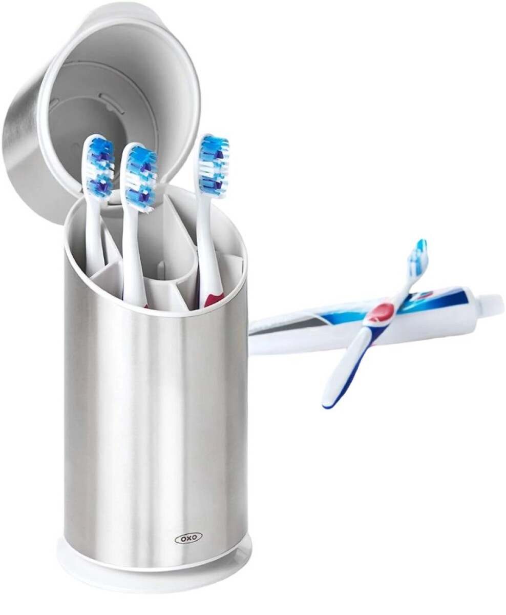 Organizador de Cepillos de Dientes Acero inox Oxo 
