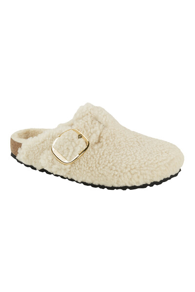 Zueco Boston Big Buckle Teddy Eggshell Laf - Regular Eggshell