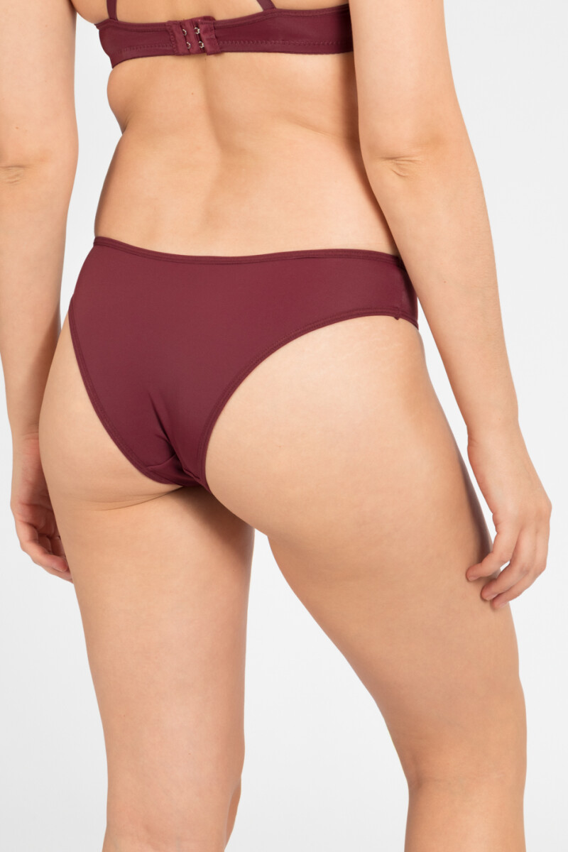 Bikini microfibra sacks every day Bordeaux oscuro