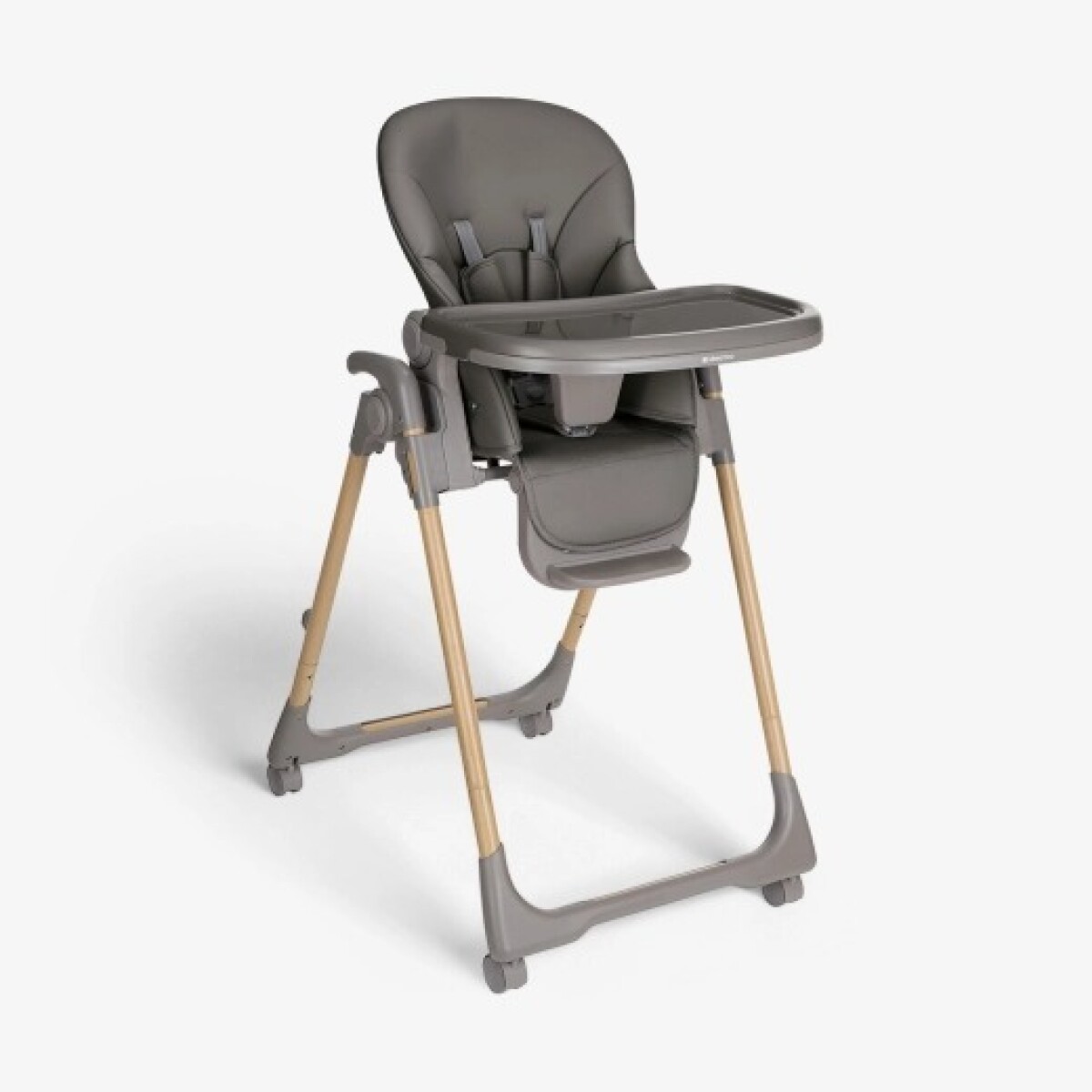 Silla de comer Olive deluxe KIKKABOO - gris 