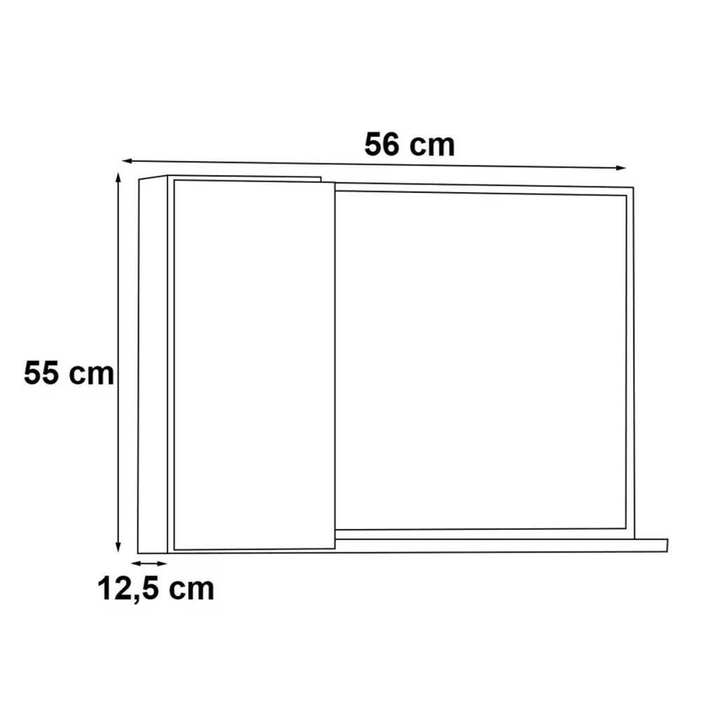 Botiquín en madera 56cm blanco COZIMAX Botiquín En Madera 56cm Blanco Cozimax