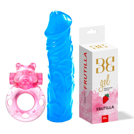 DIldo Jelly Benders 20 cm + Anillo Vibrador + Gel Comestible DIldo Jelly Benders 20 cm + Anillo Vibrador + Gel Comestible