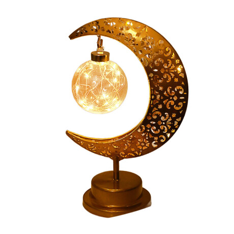 Lámpara Media Luna De metal Esfera