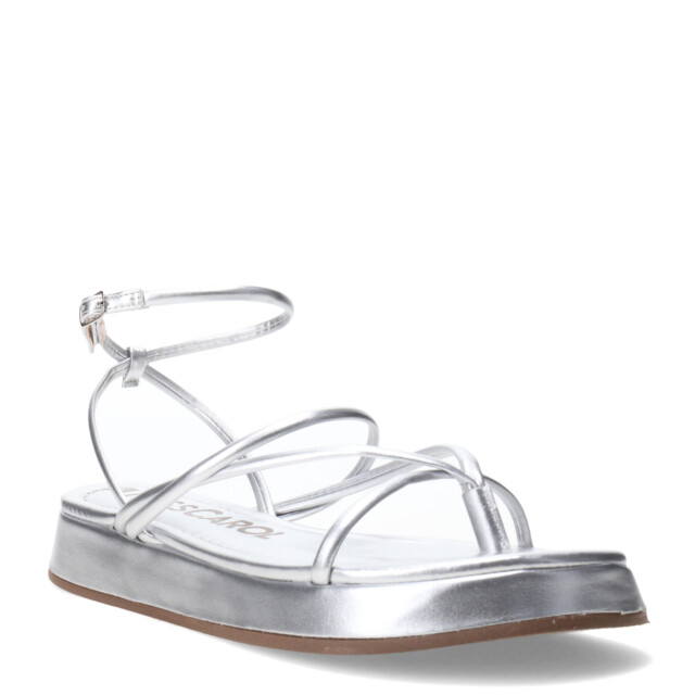 Sandalias de Mujer Miss Carol DAVV con tiras finas Plateado