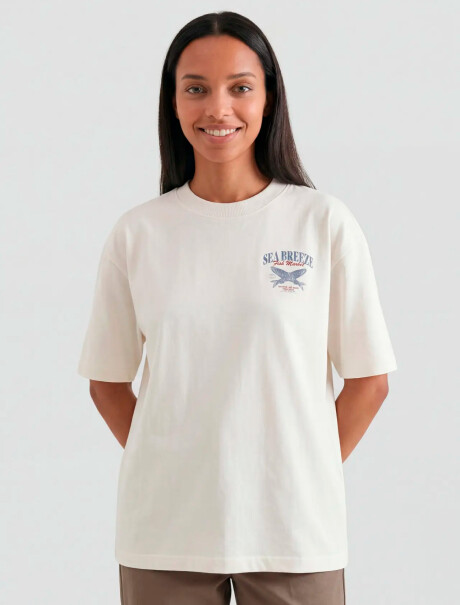 CAMISETA MANGA CORTA CON ESTAMPA - BLANCO BLANCO