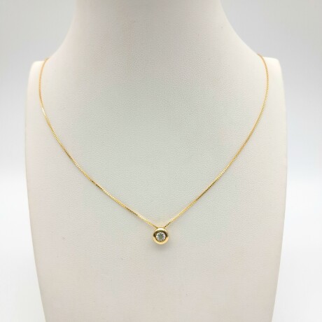 Conjunto de colgante y cadena de oro 10 ktes, PUNTO DE LUZ. Conjunto de colgante y cadena de oro 10 ktes, PUNTO DE LUZ.