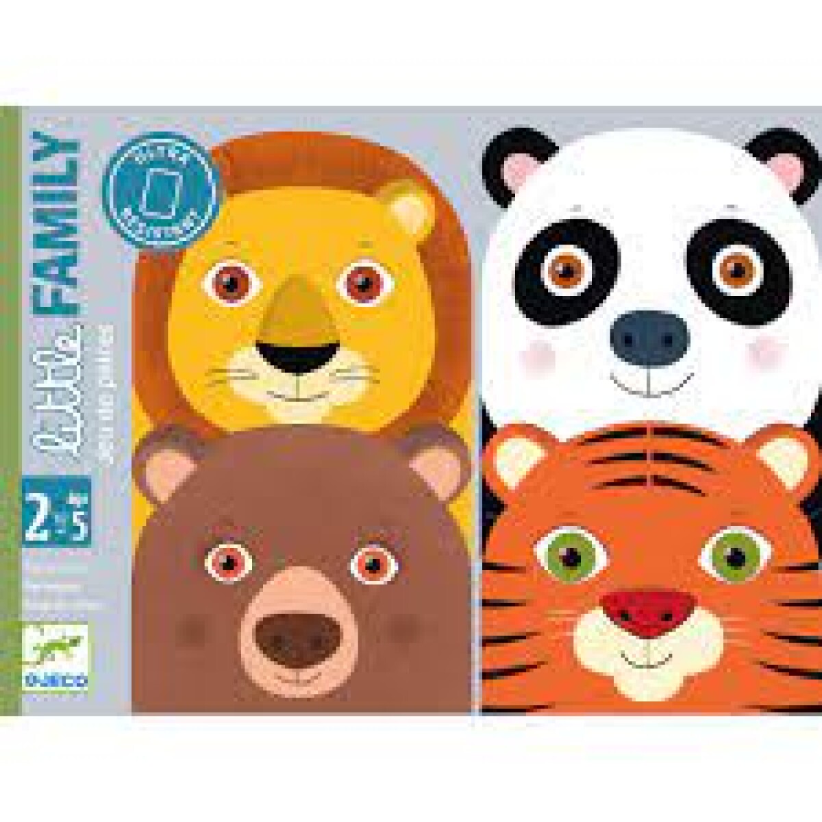 DJECO- Cartas Little Family Animal Juegos 