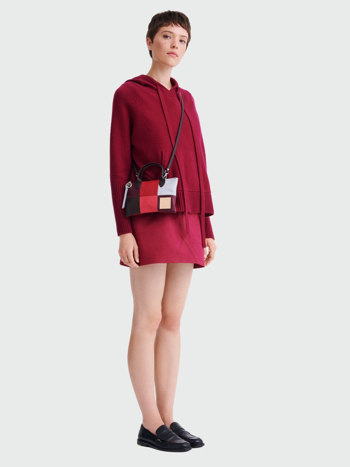Longchamp -Bolso de mano XS en cuero, Re-Play Patch 0