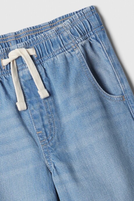 Jean Easy Wide Pull On Niña Medium Wash