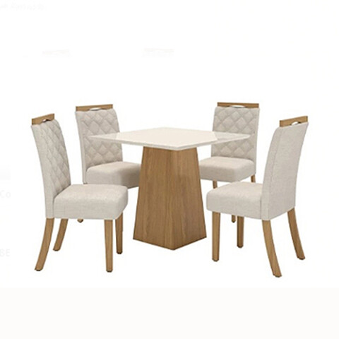 Juego DE COMEDOR MALAGA 4 Sillas Sin color