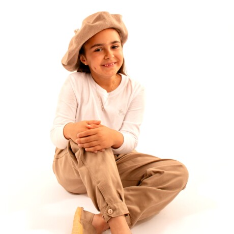 Boina hilo Bagual de niño Beige