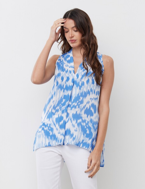 Blusa Print AZUL/MULTI